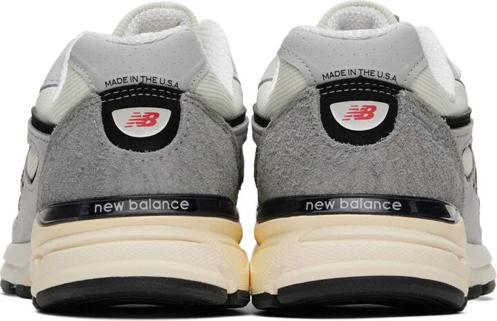 New Balance Gray Made In USA 990v4 Sneakers - Image 2