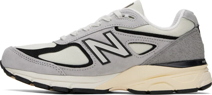 New Balance Gray Made In USA 990v4 Sneakers - Image 3