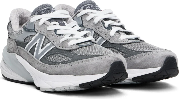 New Balance Gray Made in USA 990v6 Sneakers - Image 4