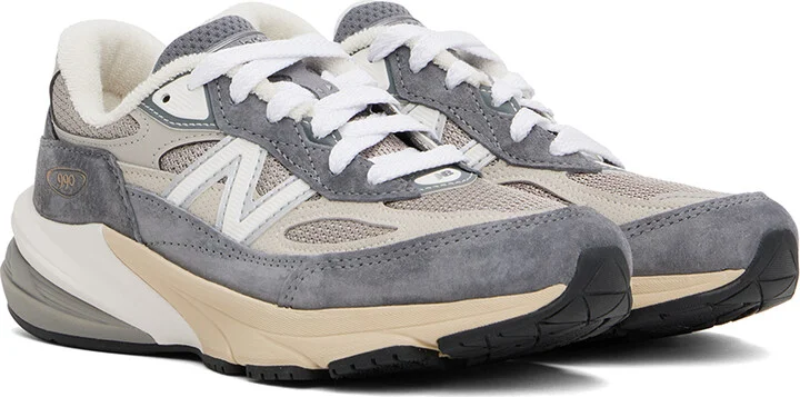 New Balance Gray 'Made in USA' 990v6 Sneakers - Image 4