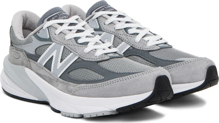 New Balance Gray Made in USA 990v6 Sneakers - Image 4