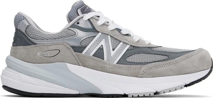 New Balance Gray 'Made in USA' 990v6 Sneakers