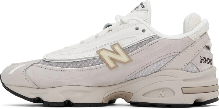 New Balance Gray & Off-White 1000 Sneakers - Image 3