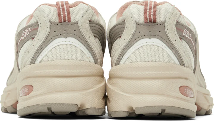 New Balance Gray & Pink 530 Sneakers - Image 2