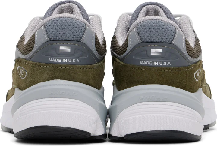 New Balance Green & Gray Made in USA 990v6 Sneakers - Image 2