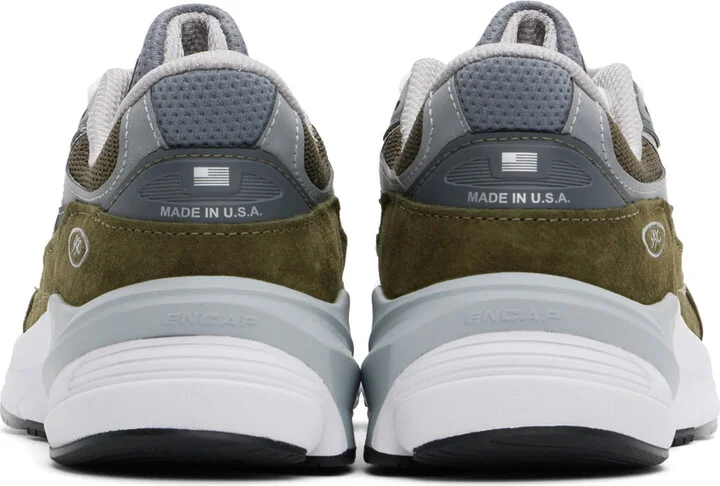New Balance Green Made in USA 990v6 Sneakers - Image 2