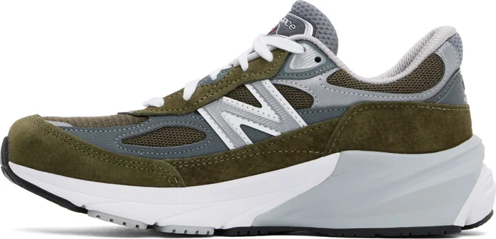 New Balance Green Made in USA 990v6 Sneakers - Image 3