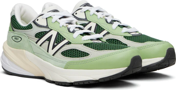 New Balance Green 'Made in USA' 990v6 Sneakers - Image 4