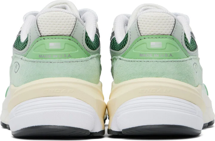 New Balance Green & Off-White 'Made in USA' 990v6 Sneakers - Image 2