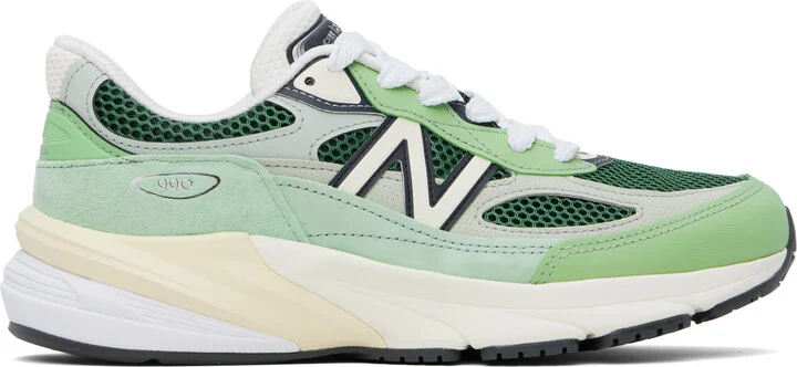 New Balance Green & Off-White 'Made in USA' 990v6 Sneakers