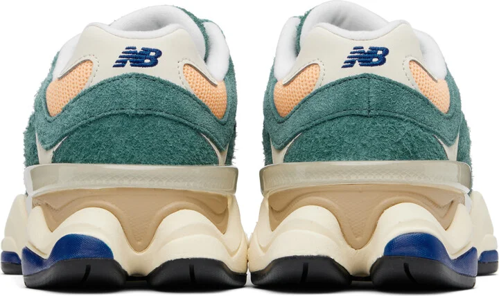 New Balance Green & Orange 9060 Sneakers - Image 2