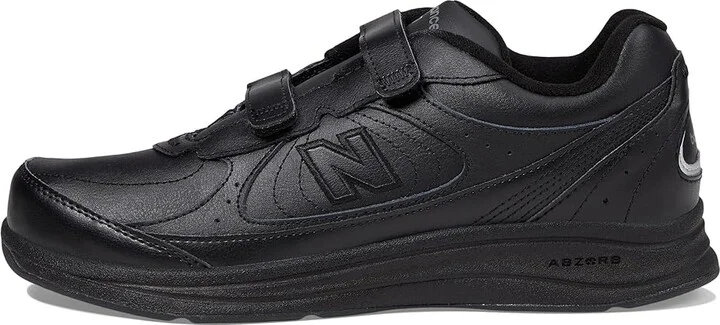 New Balance Hook and Loop 577 Men's Walking Shoes Black : 7 D - Medium, Leather - Image 7