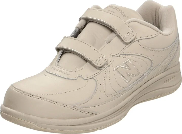 New Balance Hook and Loop 577 Men's Walking Shoes Bone : 7 D - Medium, Leather - Image 2