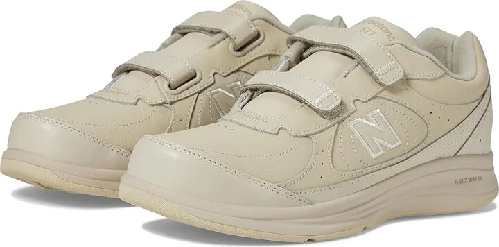 New Balance Hook and Loop 577 Men's Walking Shoes Bone : 7 D - Medium, Leather