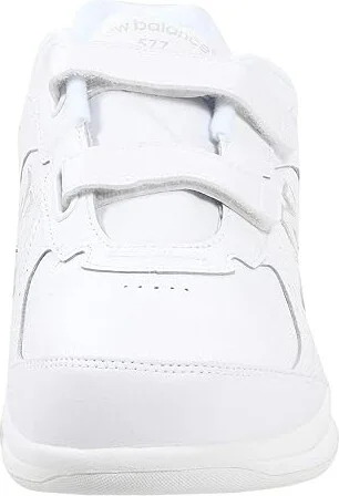 New Balance Hook and Loop 577 Men's Walking Shoes White/White : 7.5 D - Medium, Leather - Image 6