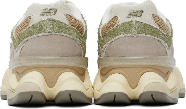 New Balance Khaki & Gray 9060 Sneakers - Image 2