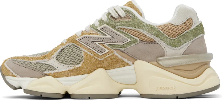 New Balance Khaki & Gray 9060 Sneakers - Image 3