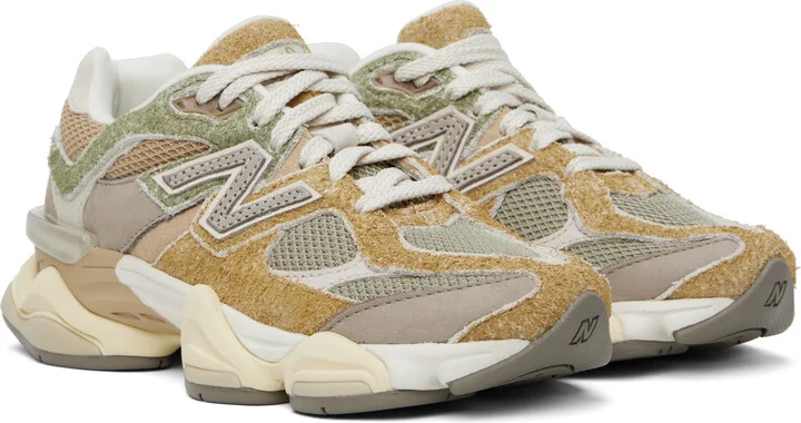 New Balance Khaki & Gray 9060 Sneakers - Image 4