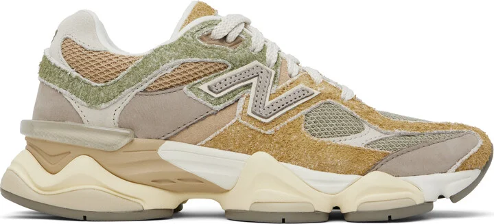 New Balance Khaki & Gray 9060 Sneakers