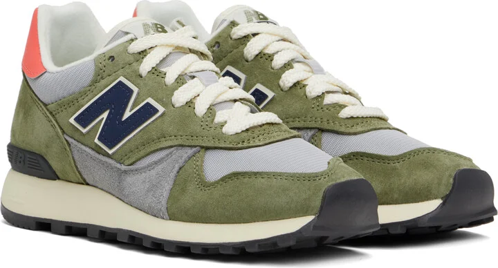 New Balance Khaki & Gray U475 Sneakers - Image 4