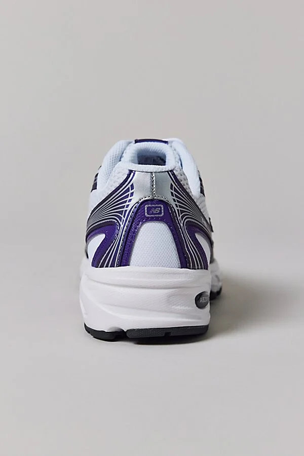 New Balance Men's 740 Athletic Sneaker in White with Silver Metallic and Reflection - Image 8