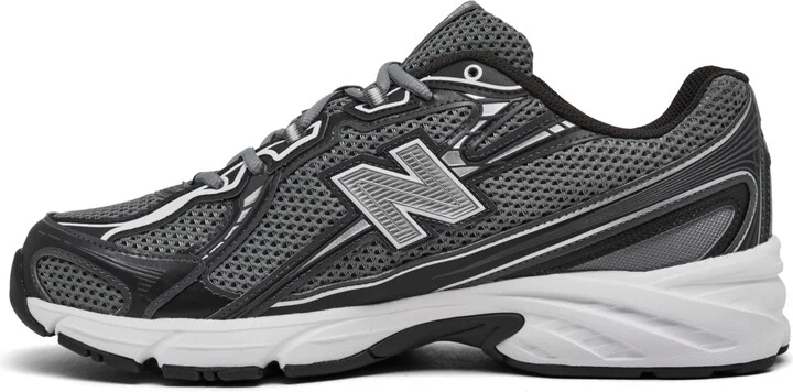 New Balance Men's 740 Casual Sneakers from Finish Line - Black, Black Cement - Image 8