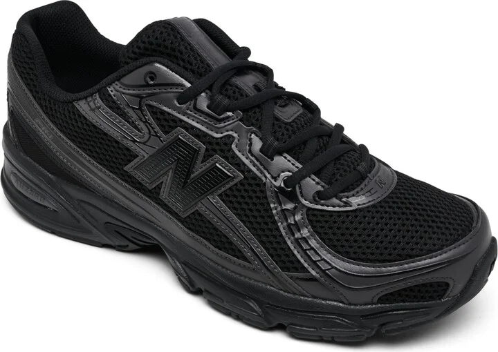 New Balance Men's 740 Casual Sneakers from Finish Line - Black, Black Cement