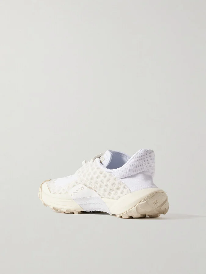 New Balance - Minimus Rubber-trimmed Mesh Sneakers - White - Image 3