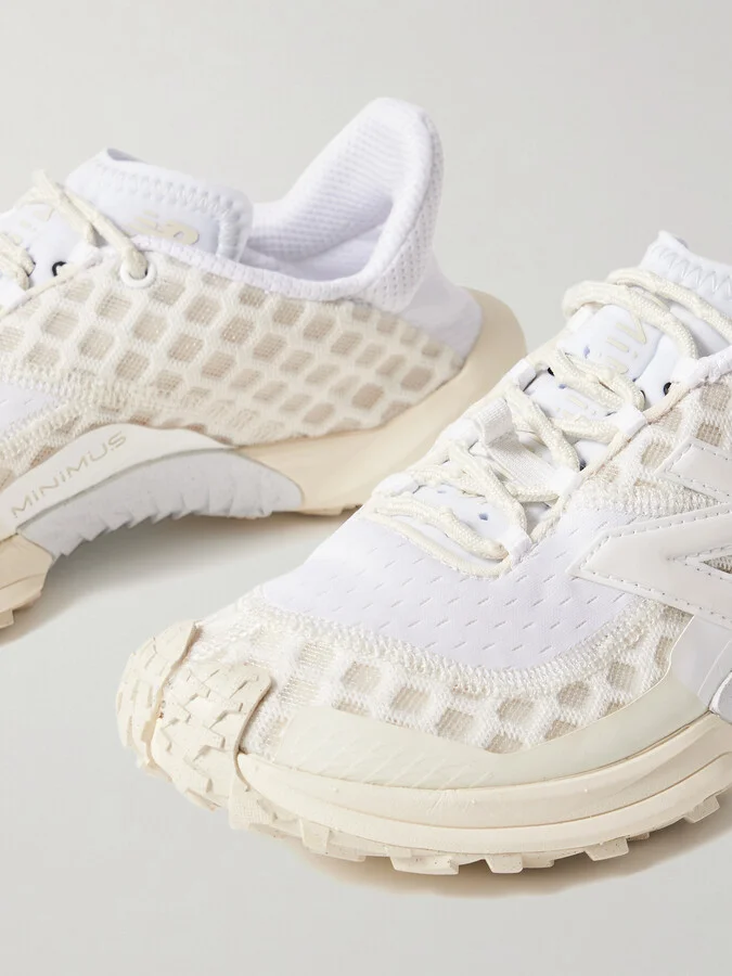 New Balance - Minimus Rubber-trimmed Mesh Sneakers - White - Image 4
