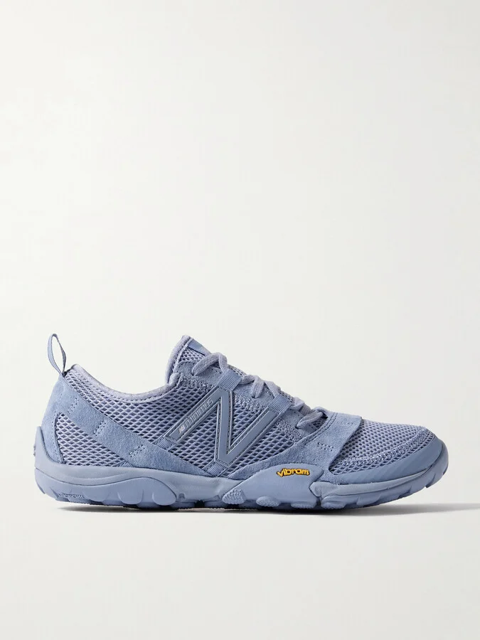New Balance - Minimus Suede-trimmed Mesh Sneakers - Blue