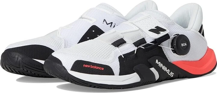 New Balance Minimus TR BOA(r) v2 Men's Cross Training Shoes White/Black/Urgent Red : 7.5 EE - Wide, Textile