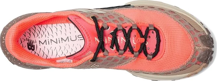 New Balance Minimus Trail Men's Running Shoes Urgent Red/Flat Taupe/Bisque : 13 EE - Wide, Textile - Image 2