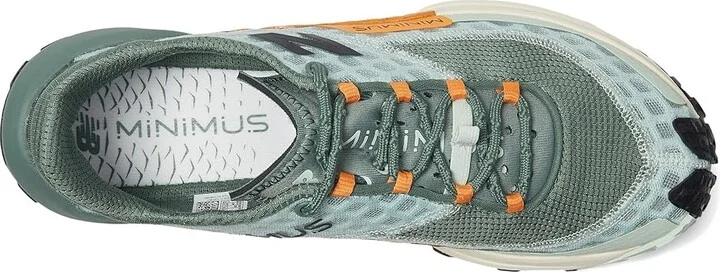 New Balance Minimus Trail v1 Men's Running Shoes Clay Ash/Dark Juniper/Sizzle : 7.5 EE - Wide, Rubber - Image 2