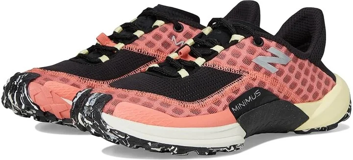 New Balance Minimus Trail v1 Women's Running Shoes Sunfade Red/Black/Parchment : 8.5 B - Medium, Rubber