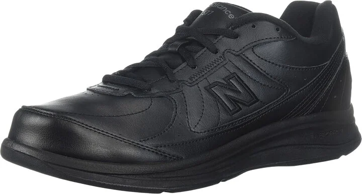 New Balance MW577 Men's Walking Shoes Black/Black : 7 D - Medium, Leather - Image 2