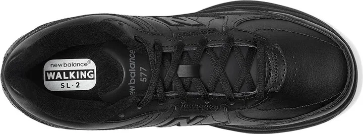 New Balance MW577 Men's Walking Shoes Black/Black : 7 D - Medium, Leather - Image 3
