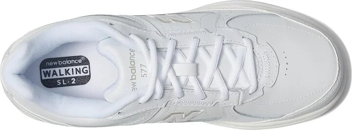 New Balance MW577 Men's Walking Shoes White : 7 D - Medium, Leather - Image 3