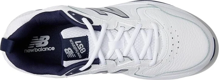 New Balance MX857v3 Men's Shoes White/Navy : 9 B - Narrow, Synthetic/Textile - Image 2