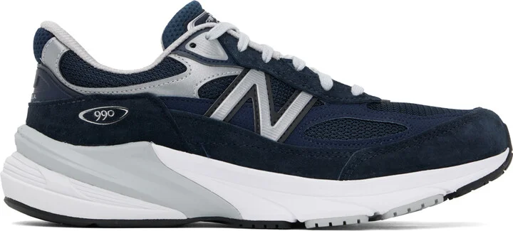 New Balance Navy Made in USA 990v6 Sneakers