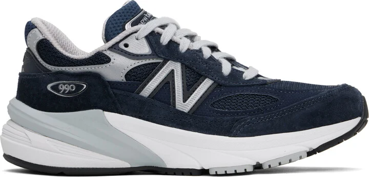 New Balance Navy 'Made in USA' 990v6 Sneakers