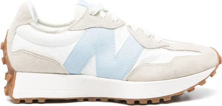 New Balance 'New Balance 327' White Beige And Light Blue Sneakers