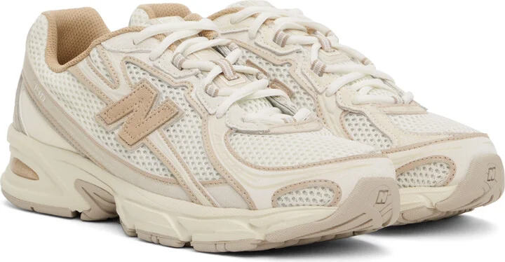 New Balance Off-White & Beige 740 Sneakers - Image 4