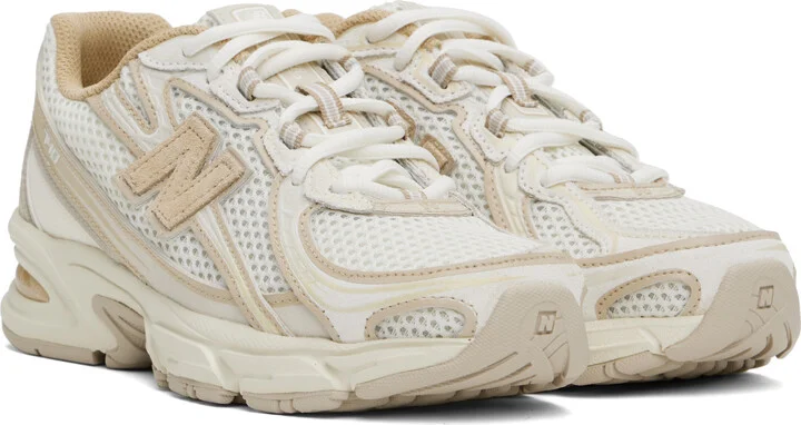 New Balance Off-White & Beige 740 Sneakers - Image 4