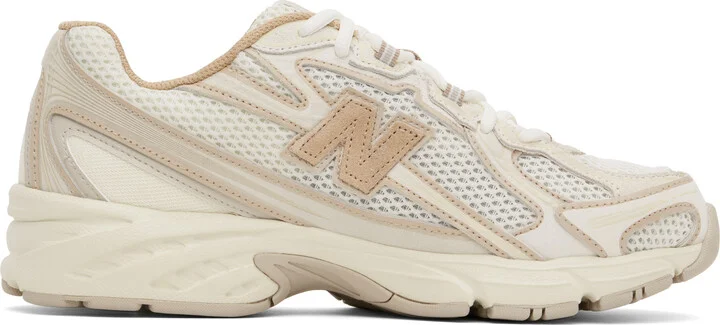 New Balance Off-White & Beige 740 Sneakers