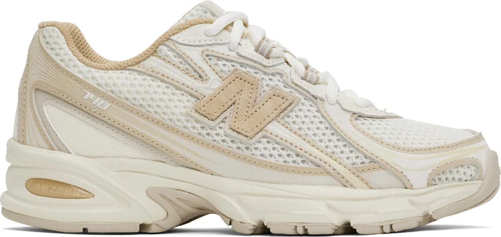 New Balance Off-White & Beige 740 Sneakers