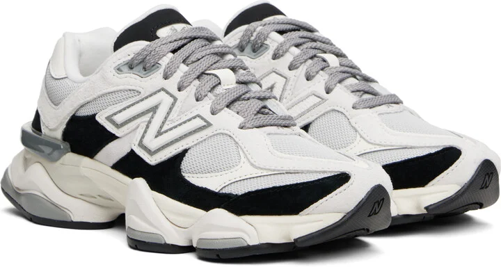 New Balance Off-White & Black 9060 Sneakers - Image 4