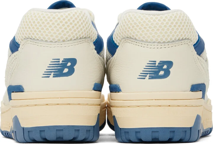 New Balance Off-White & Blue BBW550 Sneakers - Image 2