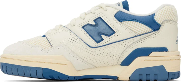 New Balance Off-White & Blue BBW550 Sneakers - Image 3