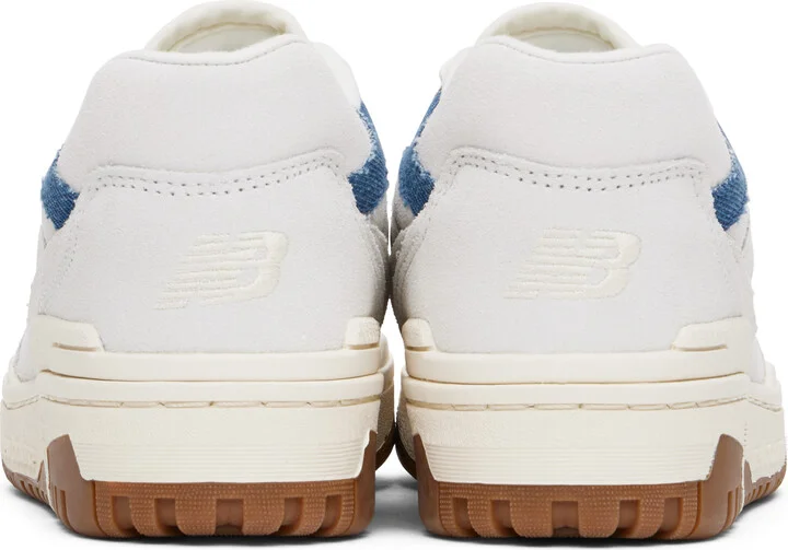 New Balance Off-White & Blue BBW550 Sneakers - Image 2
