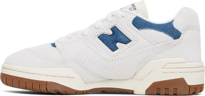 New Balance Off-White & Blue BBW550 Sneakers - Image 3